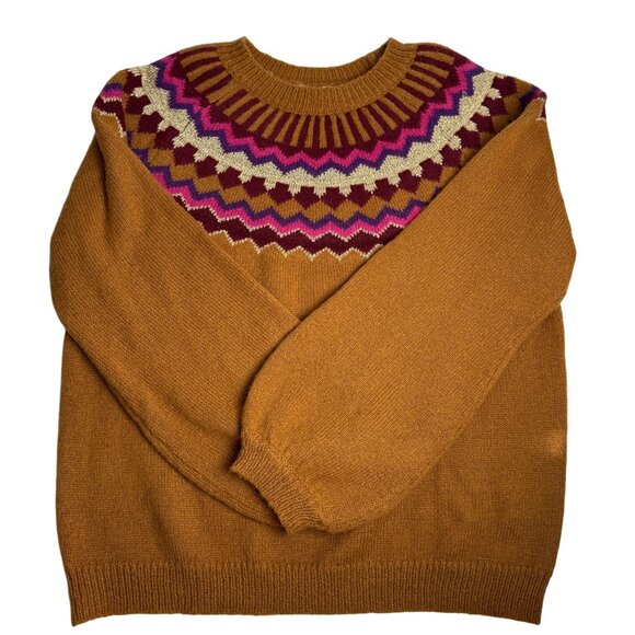 Garance Paris Sweater Fairisle Wool Mohair Blend Size SM/MD - Picture 4 of 7